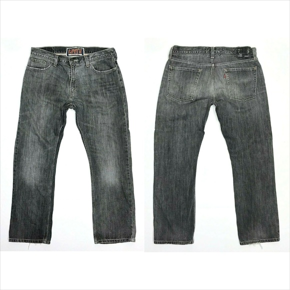 Levi's Other - Levi's 514 Slim Straight Gray Jeans Destroyed